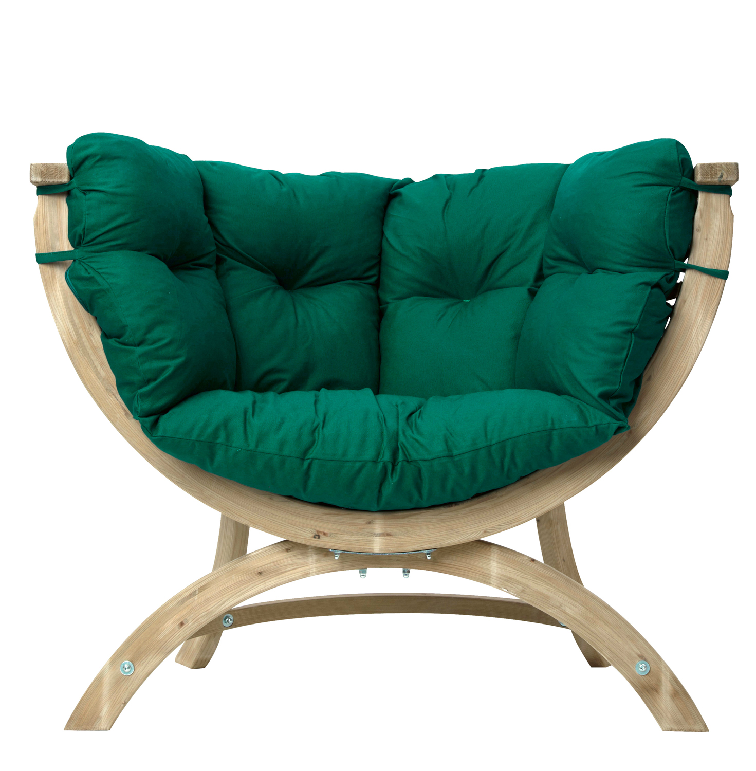 AMAZONAS Loungesessel Siena Uno Verde inkl. Sitzkissen ca. 118,5 x 93,5 x 58 cm für Haus und Garten