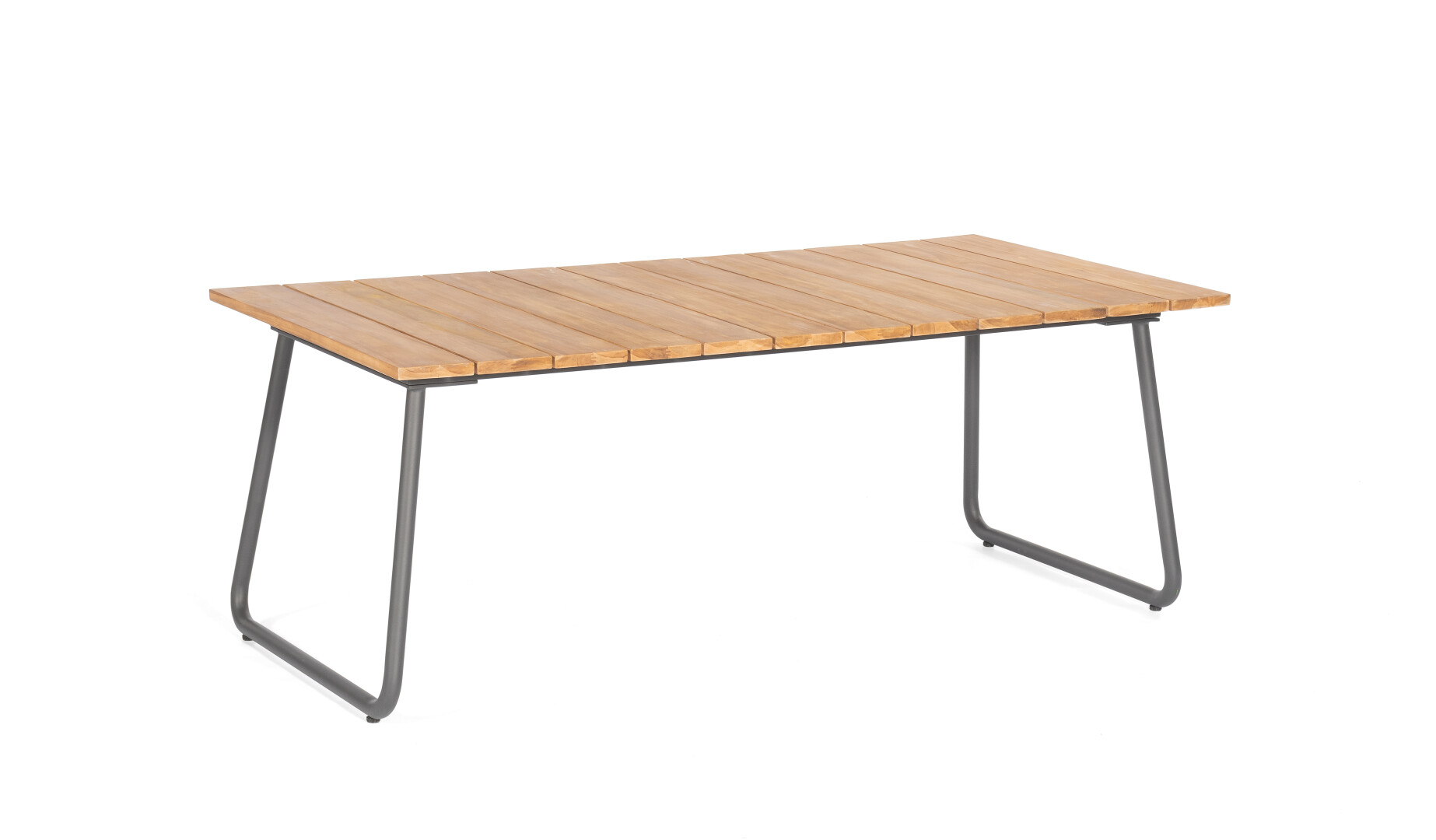 Sonnenpartner Lounge-Tisch Woodland 200x100 cm Aluminium mit Teak Loungetisch