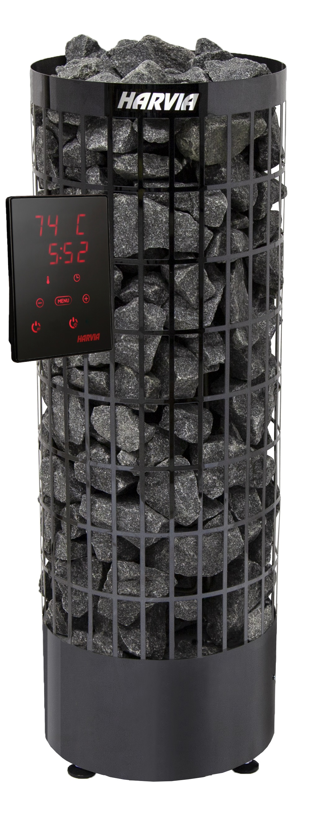 Harvia Cilindro XE 6,8 kW PC70XE Black Steel finnischer Saunaofen inkl. Xenio Touchbedienfeld
