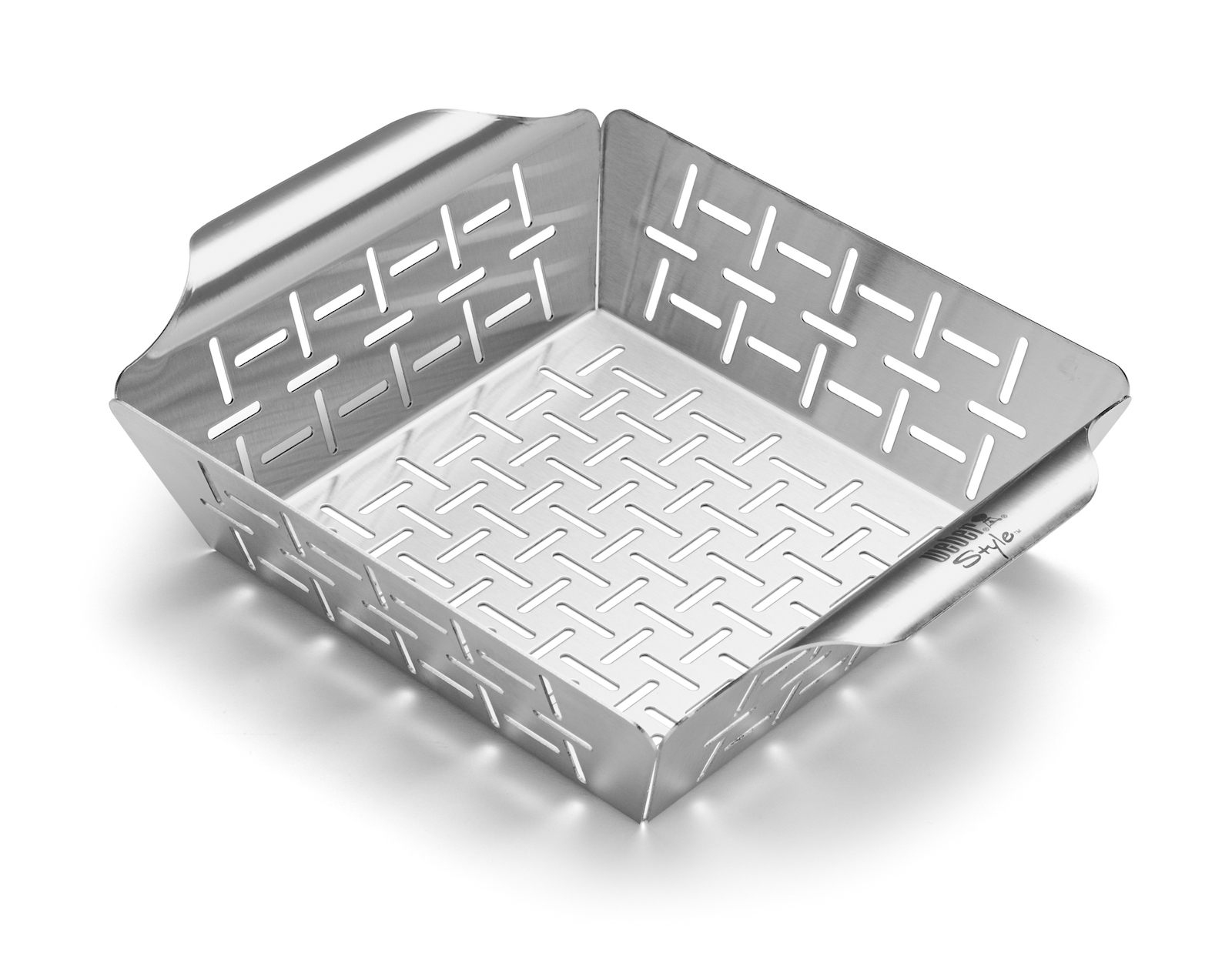Weber Deluxe Gemüsekorb klein Edelstahl für Grills ab ø 37 cm und ab Weber Q 1000 Serie