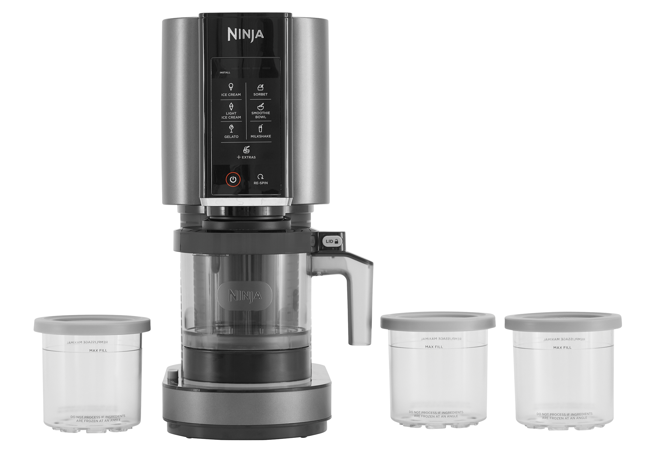 Ninja CREAMi Eismaschine & Dessertmaschine inkl. 3x 473 ml Eisbecher NC300EU