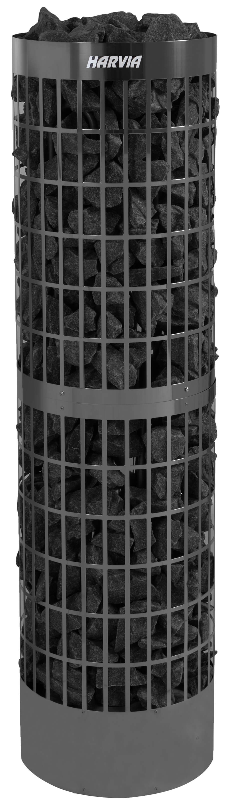 Harvia Cilindro Pro 10/13,2 kW Black Steel PC100E/135E Saunaofen Elektroofen Stahl schwarz