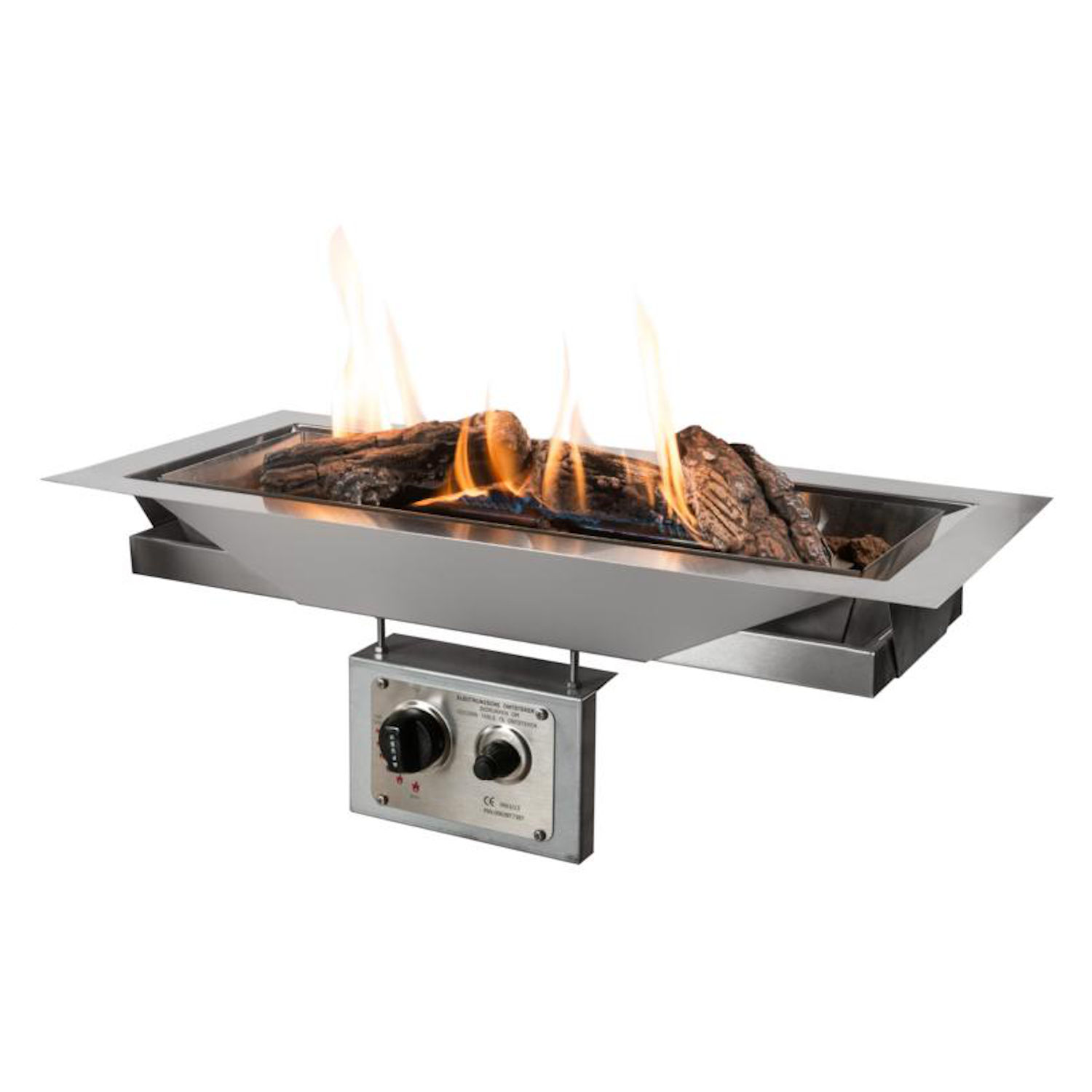 Happy Cocooning Mania Einbau-Feuerstelle 17,5 kW rechteckig large 99x32x24 cm Einbaumodell Feuertisch