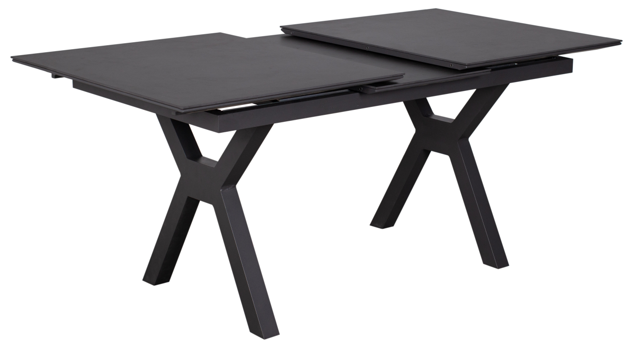 deVries Auszugstisch "HAMMOND", Größe 160/210 x 90 x 76 cm, dunkelgrau