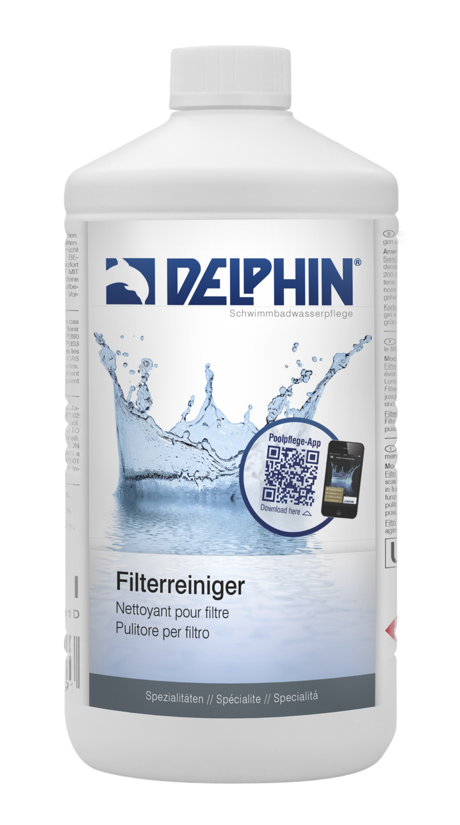 Delphin Filterreiniger 1 Liter Filter Cleaner Filteranlagenreiniger 1093001D