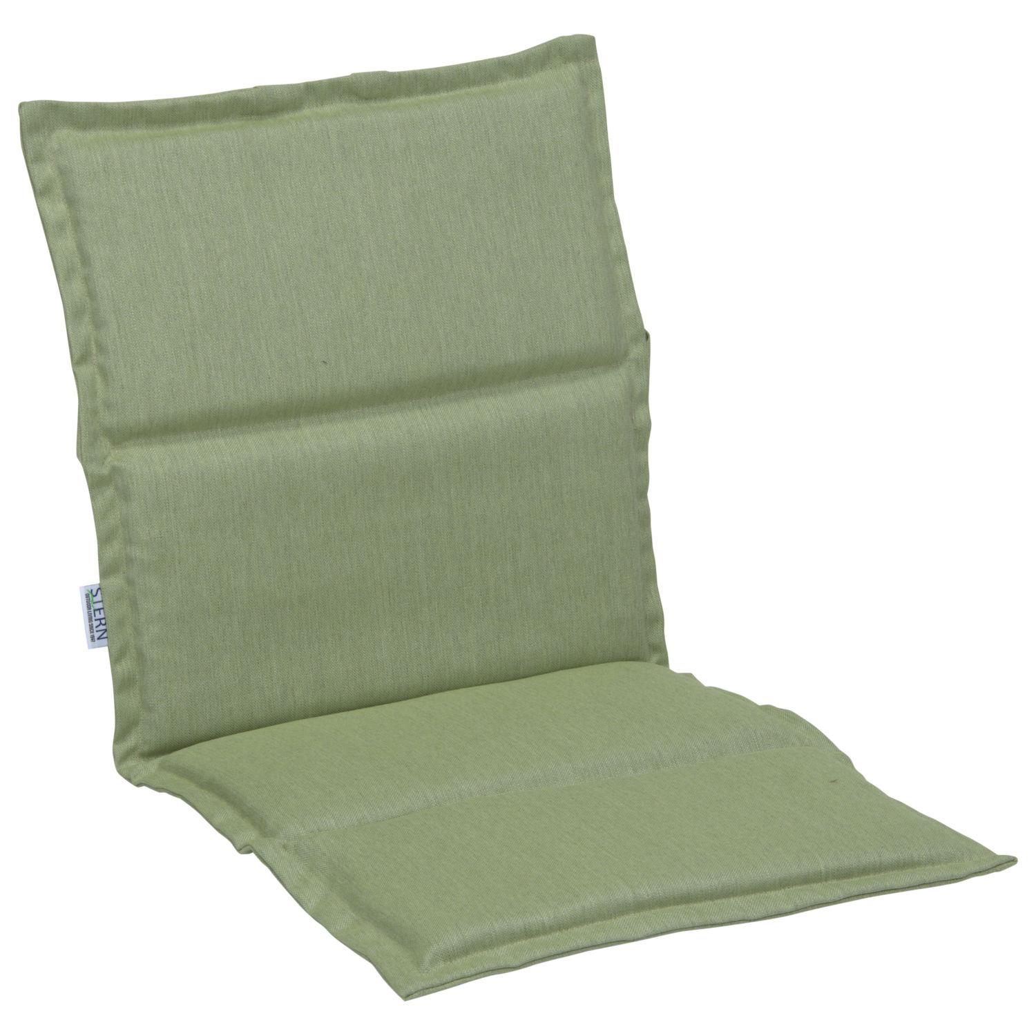 Stern Auflage für Stapelsessel Outdoorstoff farngrün uni 93x46 cm Universalauflage Sitzkissen