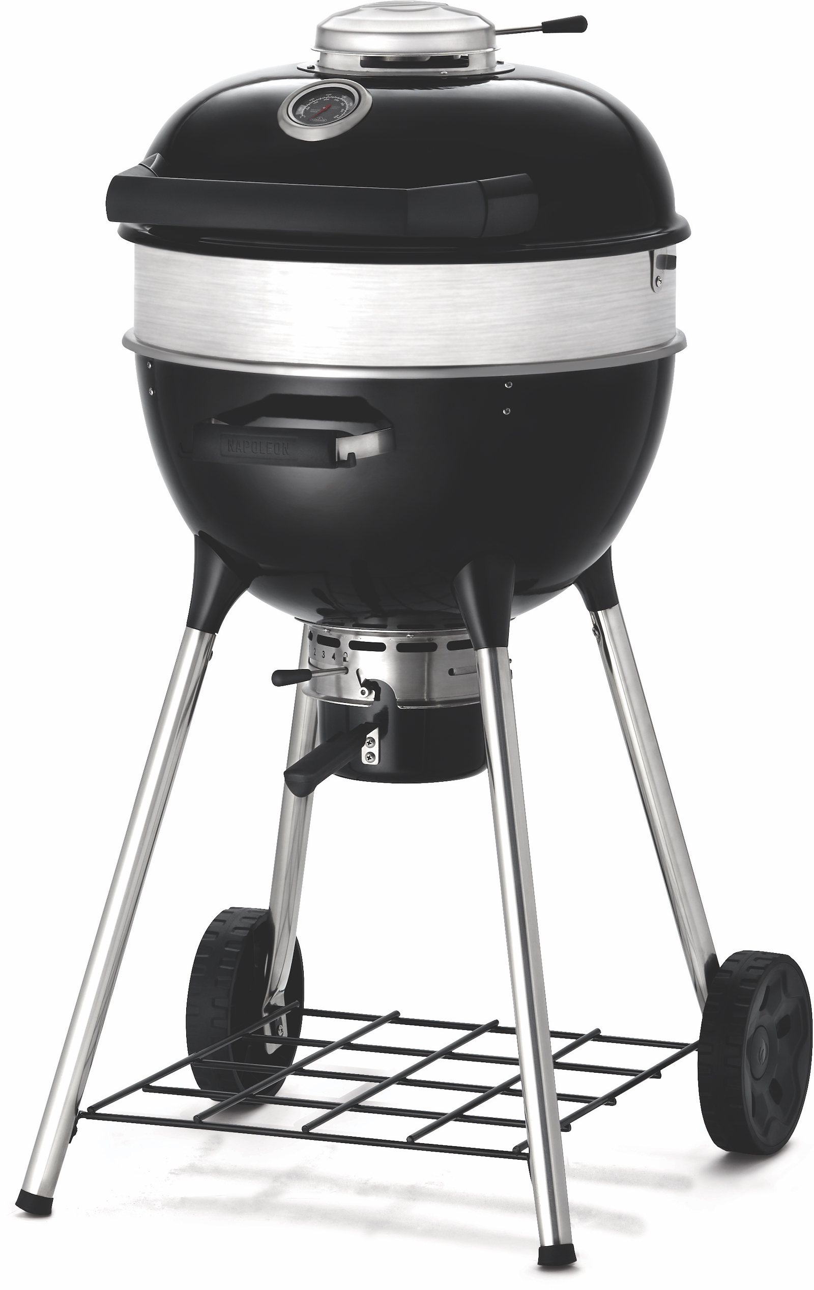 Napoleon PRO Holzkohle Kugelgrill PRO18K-LEG-3 Schwarz Ø 47 cm