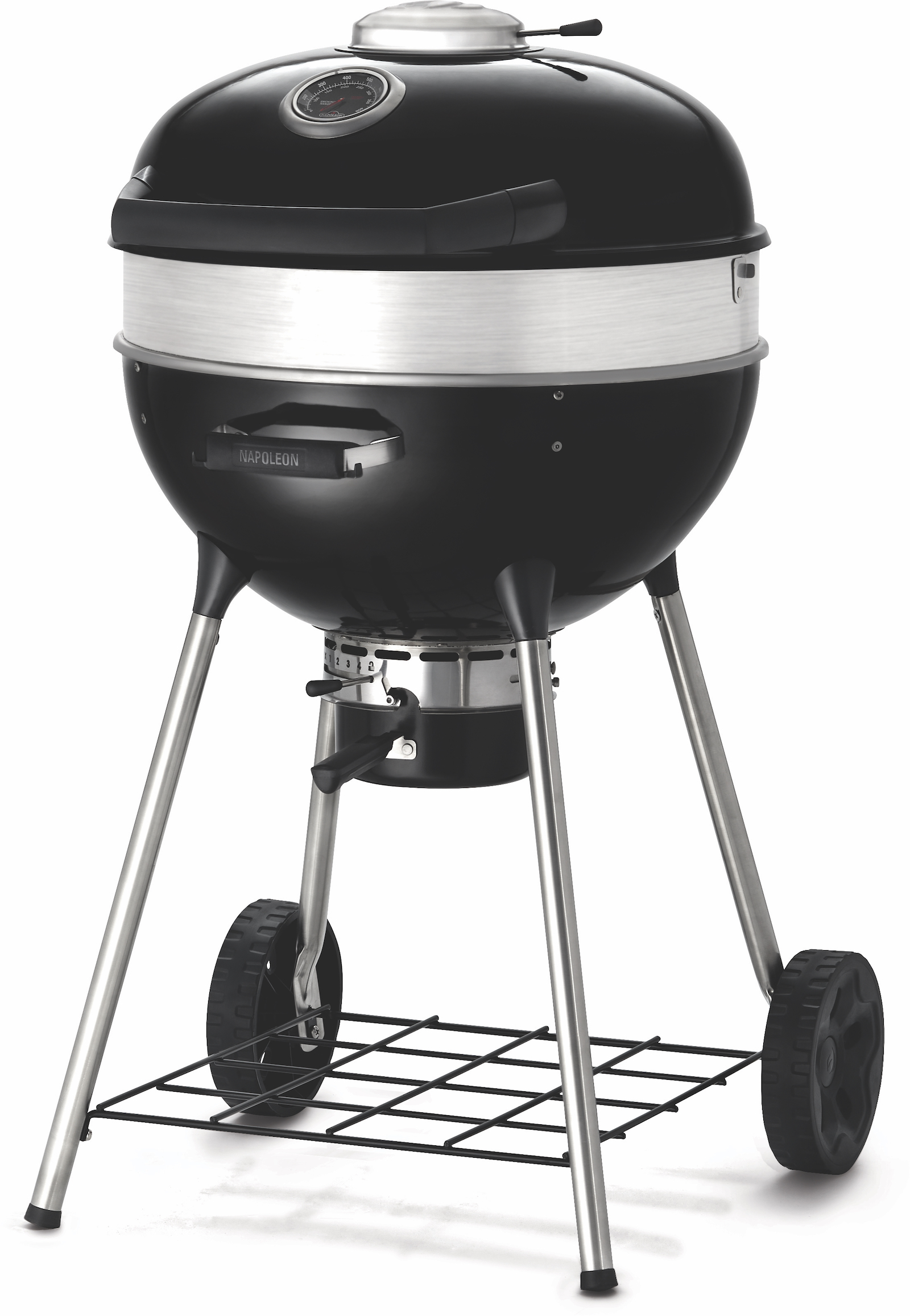 Napoleon PRO Holzkohle Kugelgrill PRO22K-LEG-3 Schwarz Ø 57 cm