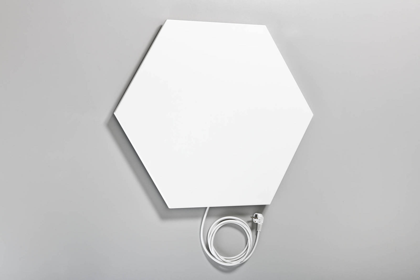 Elbo-Therm Hexagon 6-Eck Infrarotheizung Wandheizung Heizpaneel 500 Watt Weiss