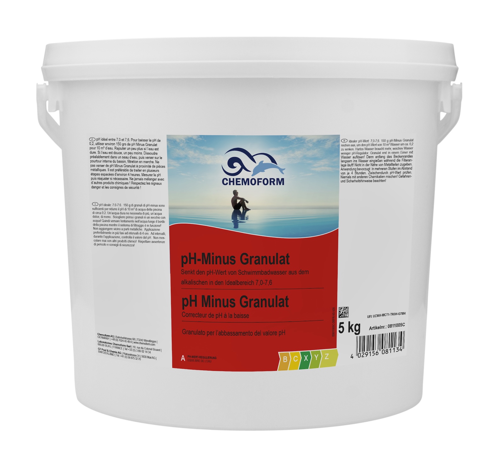 Chemoform pH Minus Granulat 5 kg schnell löslich zum Senken des pH Wertes