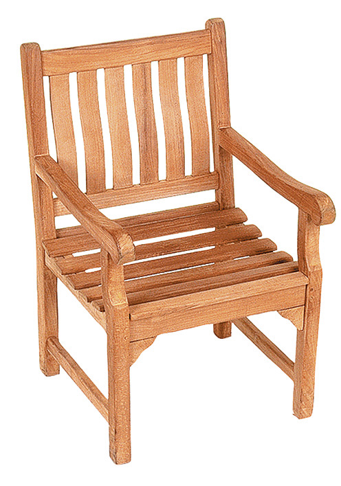 deVries Landhaussessel "MENDIP" aus Teakholz (Premium), Größe 60 x 54 x 94 cm