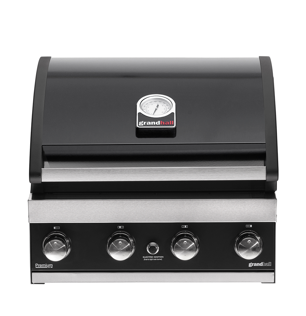 Grandhall Einbau-Gasgrill Premium G4 Built-In 4 Brenner 14 kW K04000306A