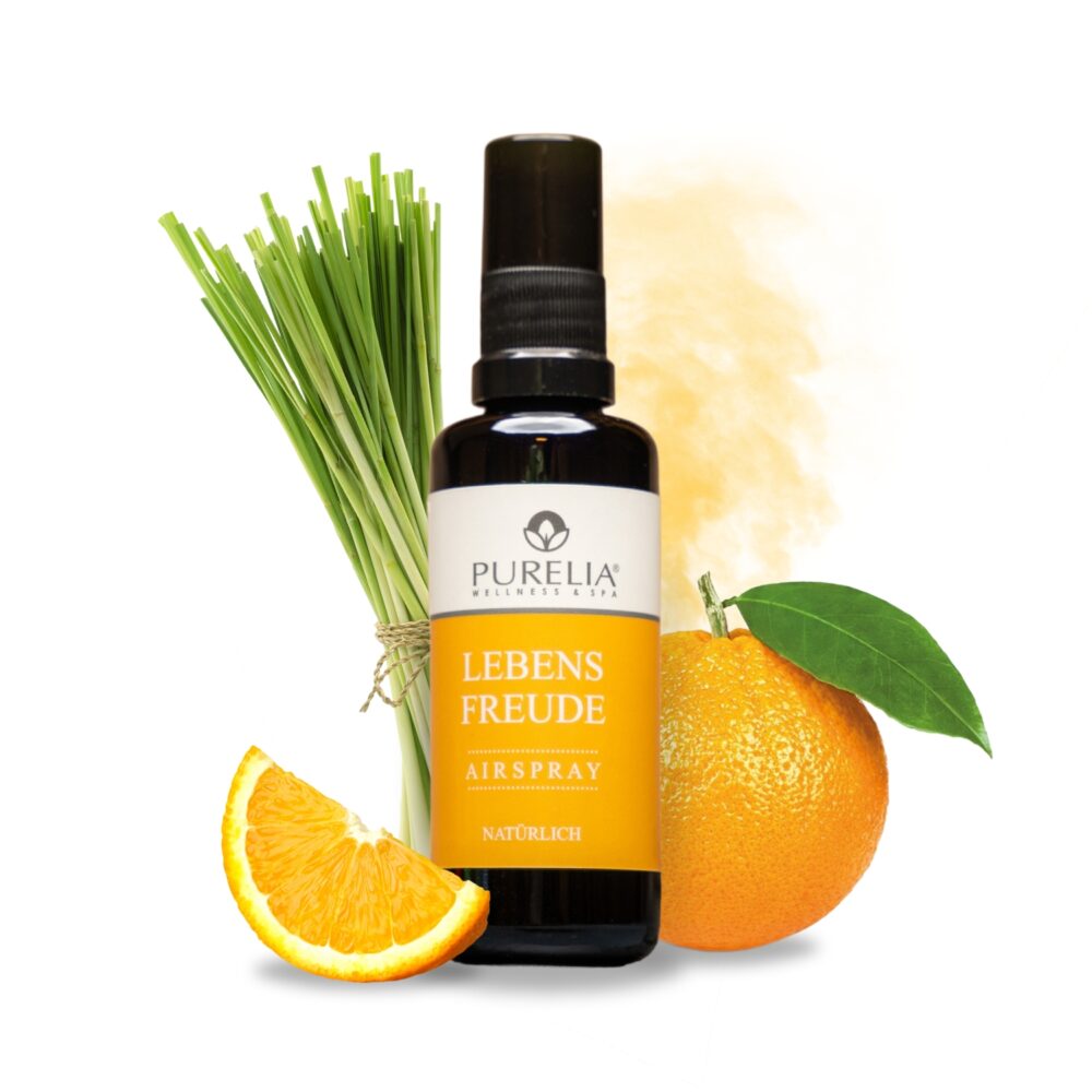 PURELIA Airspray Lebensfreude 50 ml Hochwertige ätherische Öle Raumspray Raumduft
