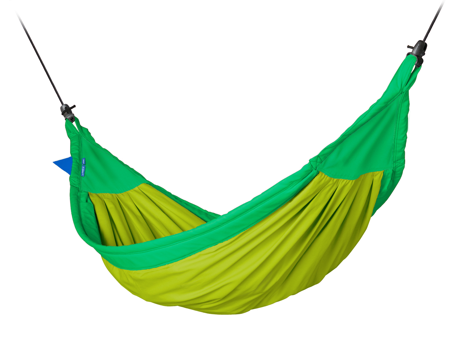 La Siesta Kinder-Hängematte Moki froggy grün aus Bio-Baumwolle inkl. Befestigungsmaterial