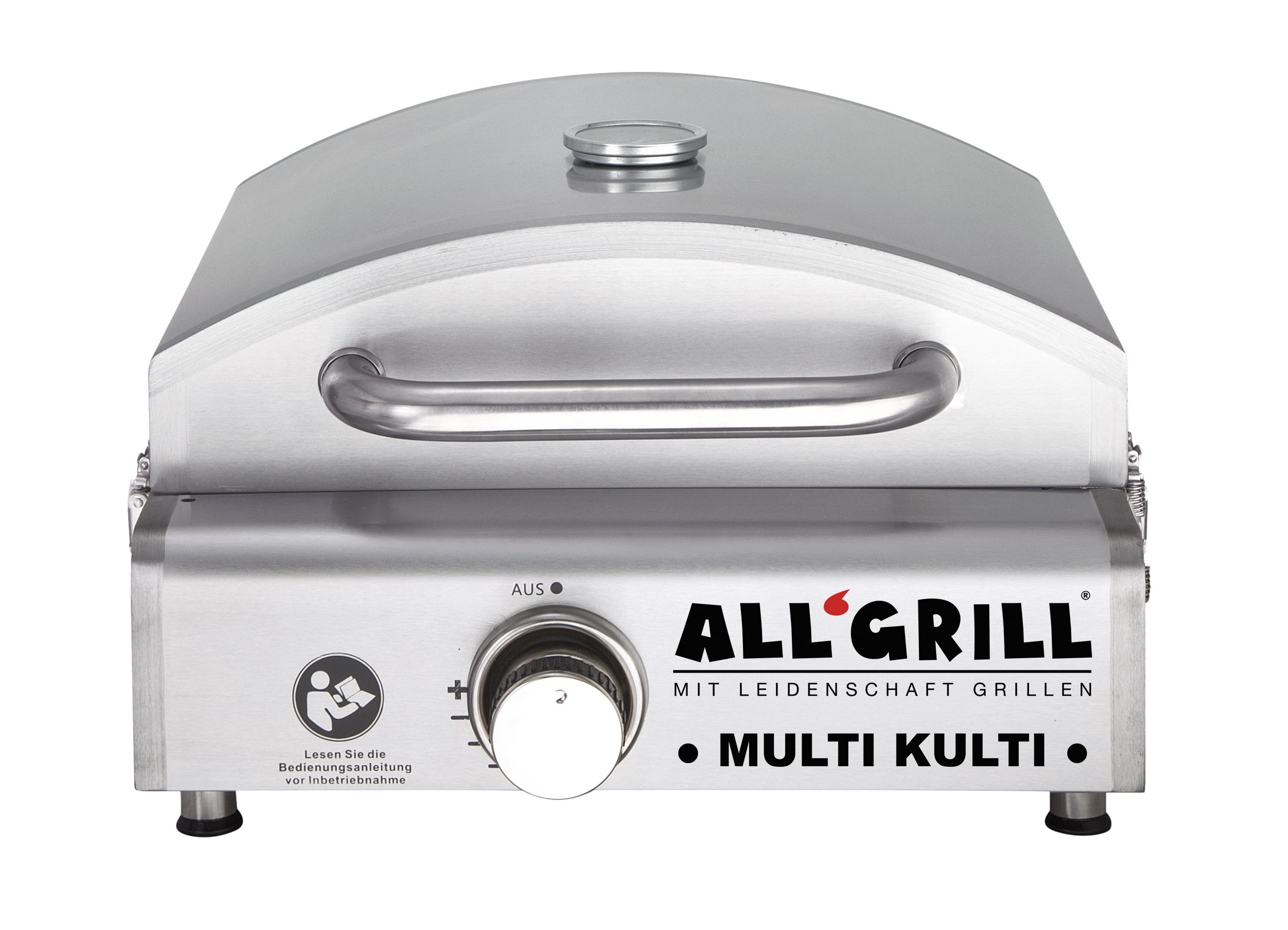 Allgrill MULTI-KULTI Gasgrill mit Zündsicherung - Portabler, multifunktionaler Gasgrill