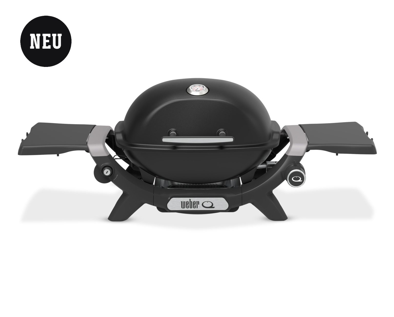 Weber Q 1200N Gasgrill Campinggrill mit Seitentischen Black 1501048