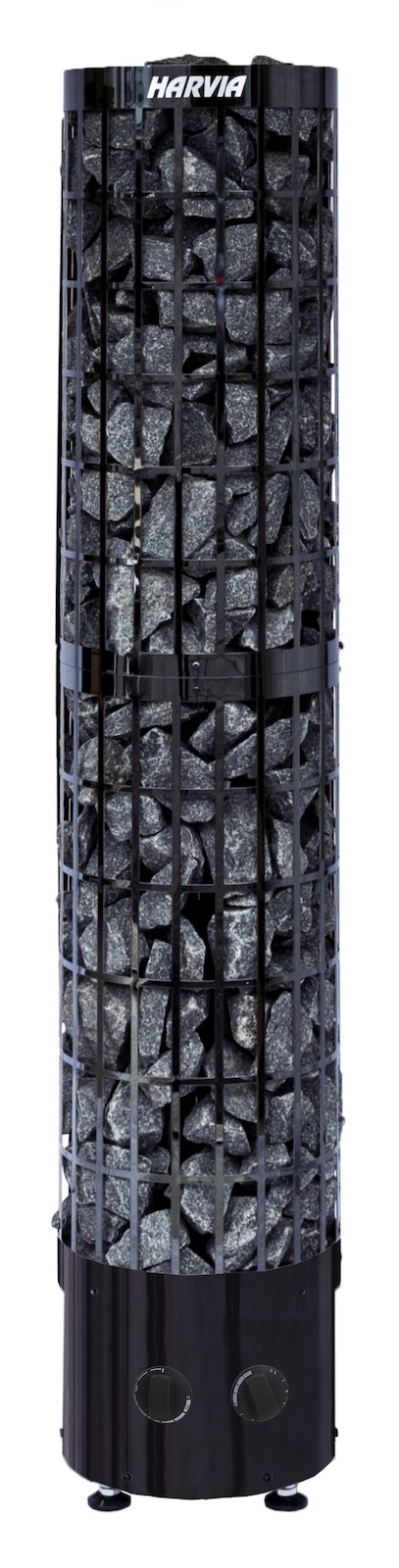 Harvia Cilindro PC66 Black Saunaofen 6,6 kW mit integrierter Steuerung Stahl schwarz