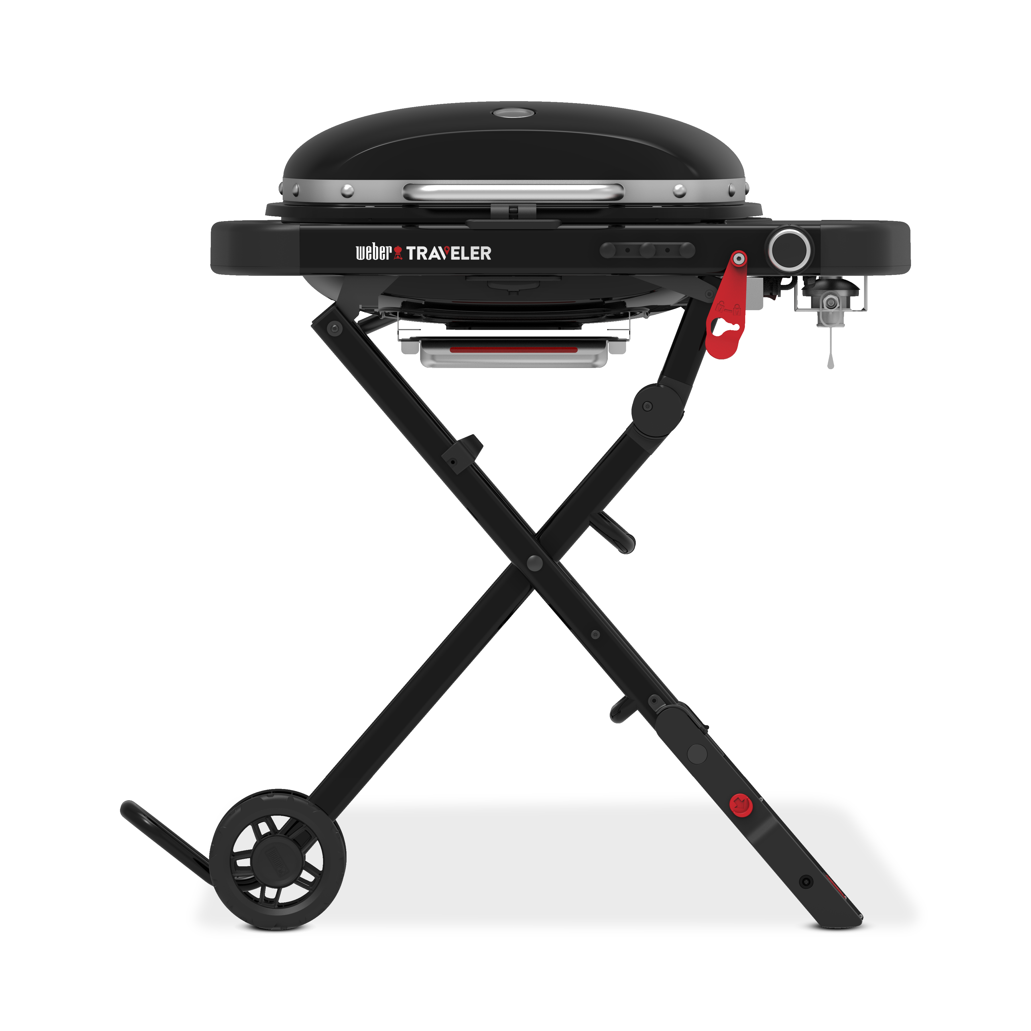 Weber Traveler Compact Mobiler Gasgrill mit Rollwagen - Black 1500526