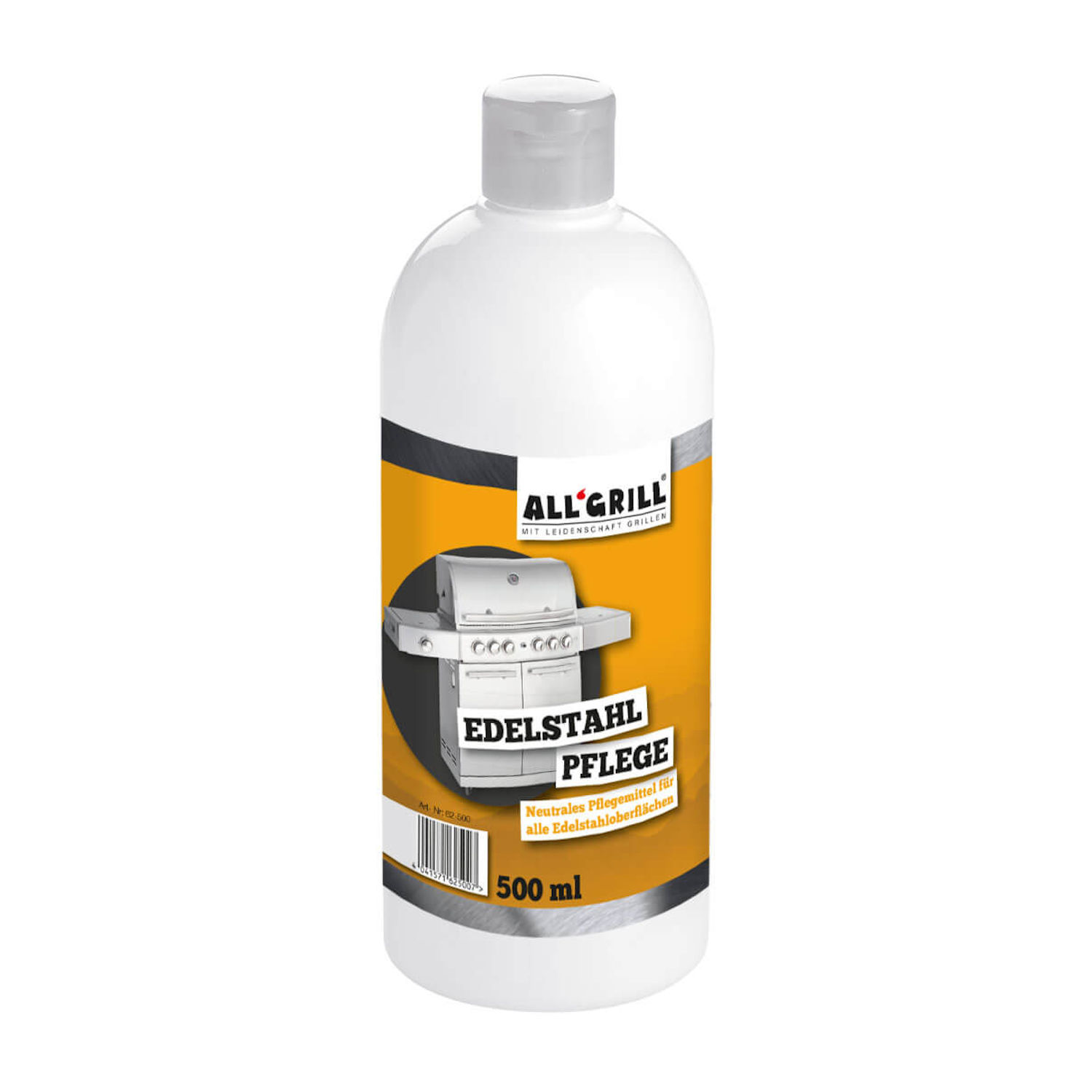 ALLGRILL Edelstahl-Pflegemittel 500 ml Edelstahlpflege PE-Flasche 62-500