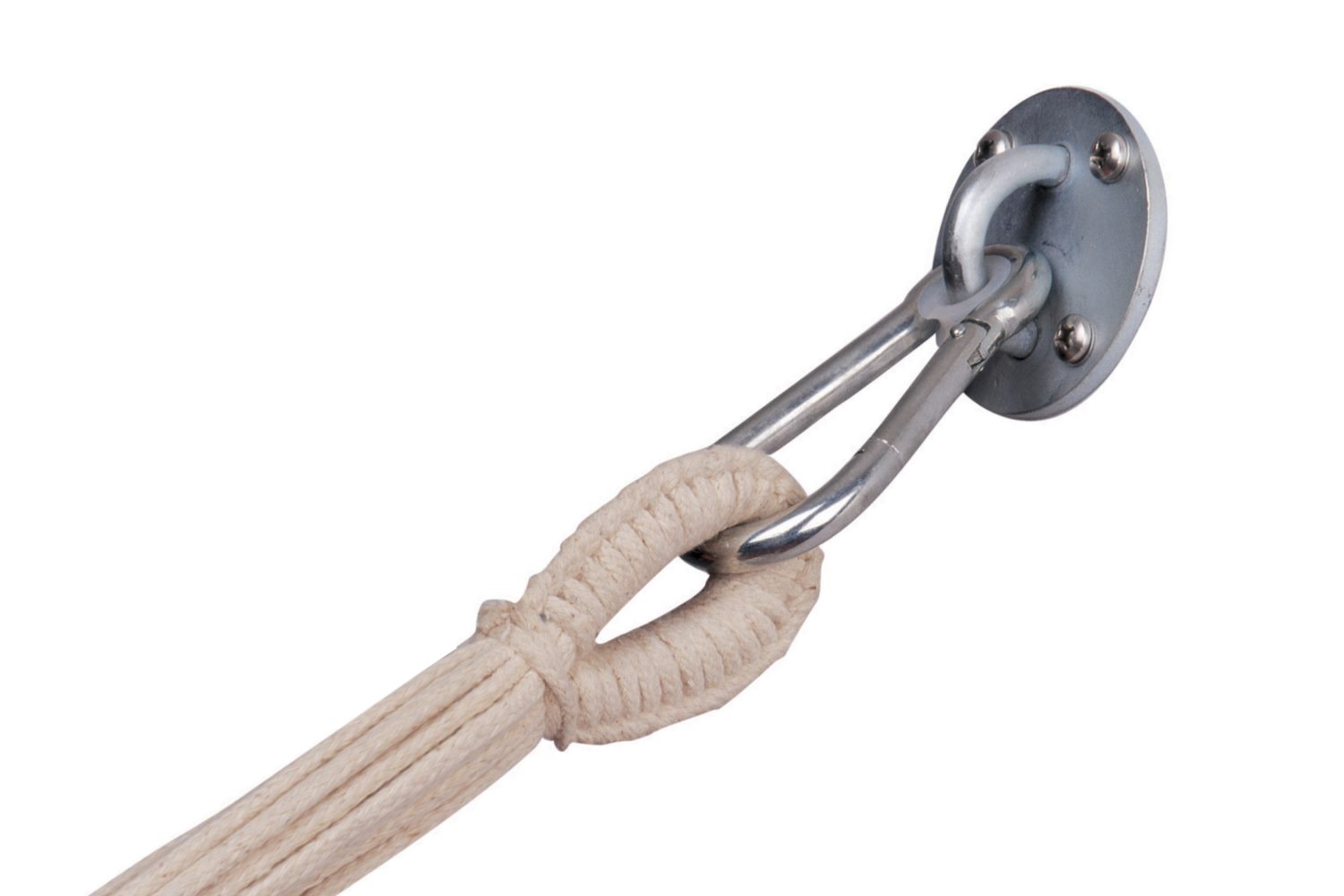 AMAZONAS Easy+ Stabiler Wandhaken mit Karabiner für Hängematten & Hängesessel bis 200 kg