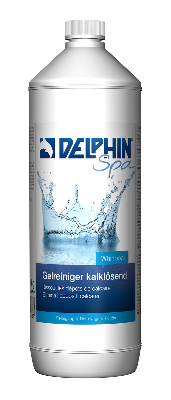 Delphin Gelreiniger kalklösend 1 Liter Gel Reiniger für Whirlpool Spa Wannenreiniger 32001070