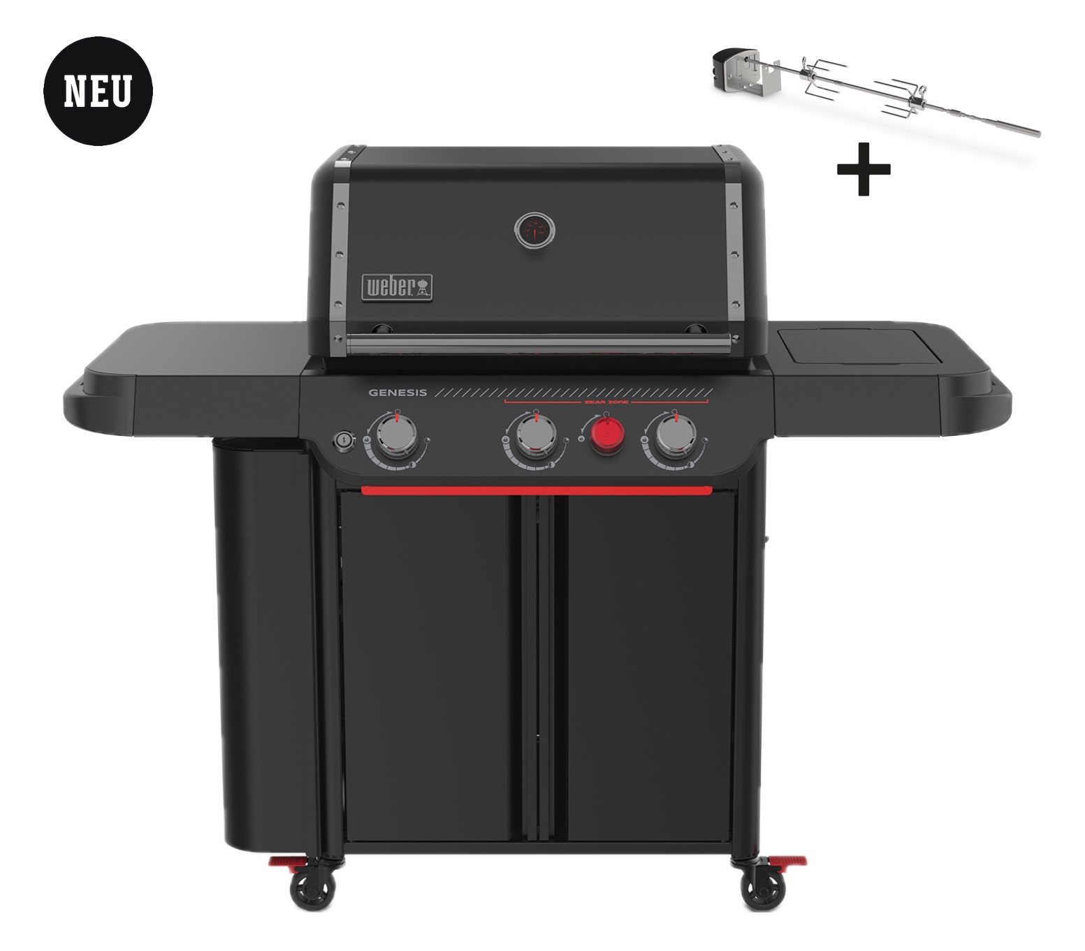 Weber Genesis E-330WR Gasgrill Stealth Edition (2025) inkl. Drehspieß 1501537