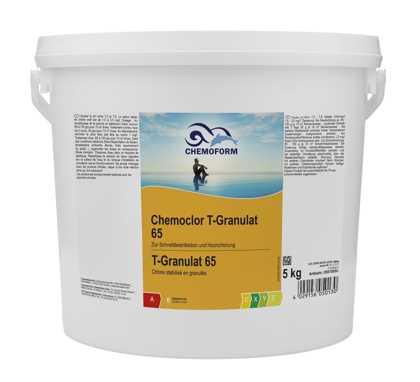 Chemoform Chemoclor T-Granulat 65 5 kg Chlorgranulat zur Schockchlorung