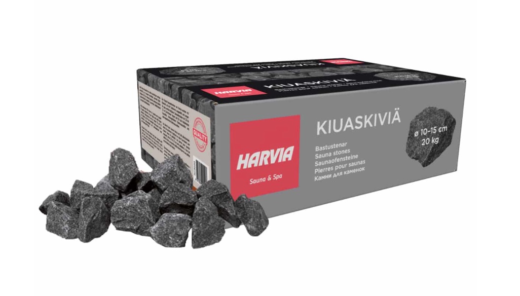 Harvia Saunasteine 20 kg 10-15 cm Steine für Saunaofen Ofensteine AC3020