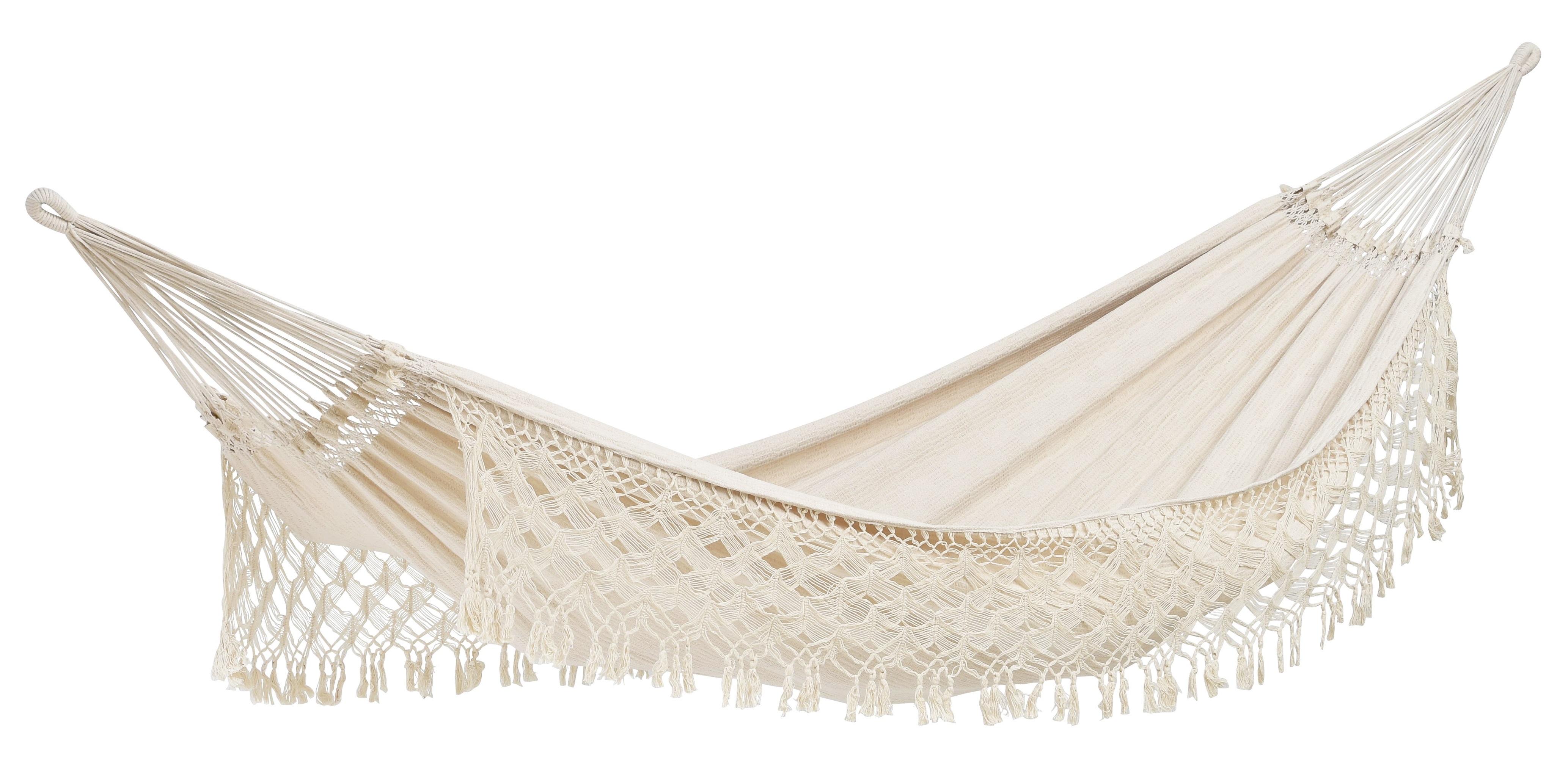 AMAZONAS XXL Boho Hängematte Rio Natura Tuchhängematte Liegefläche ca. 250 x 160 cm