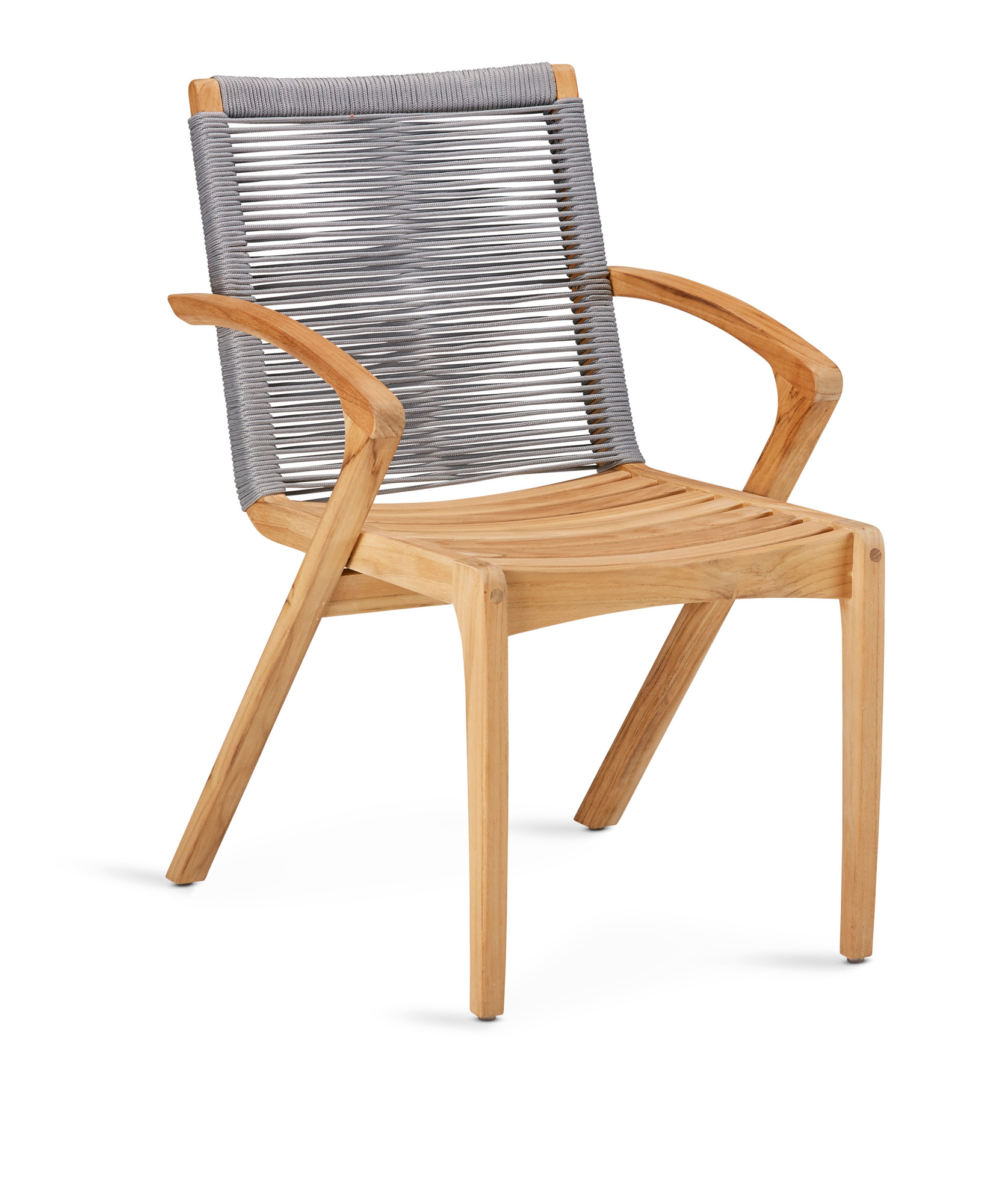 Best Freizeitmöbel Dining Sessel Agadir Outdoorstuhl Teak/grau Gartensessel