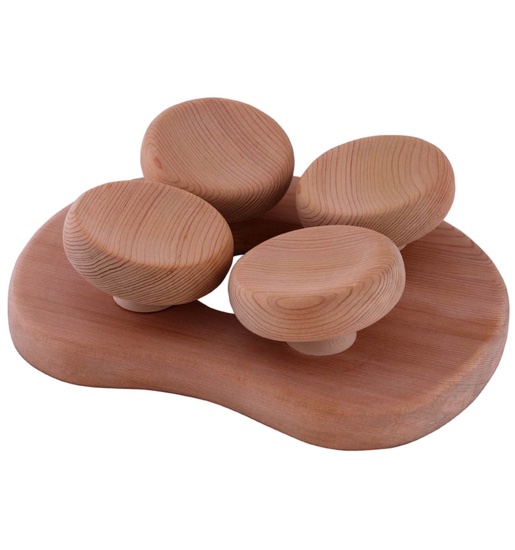 Sentiotec Ergonomische Kopfstütze Sauna Kopfstütze Ergonomisch Red Cedar
