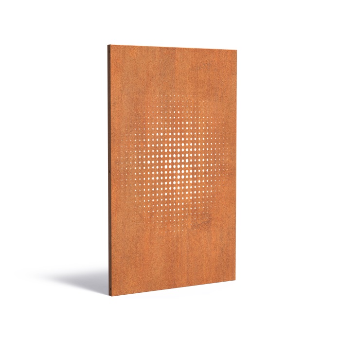 Adezz Paneel Abstract CPA3 Cortenstahl 110x180cm Gartenpaneel Sichtschutz Paneel Deko Wand