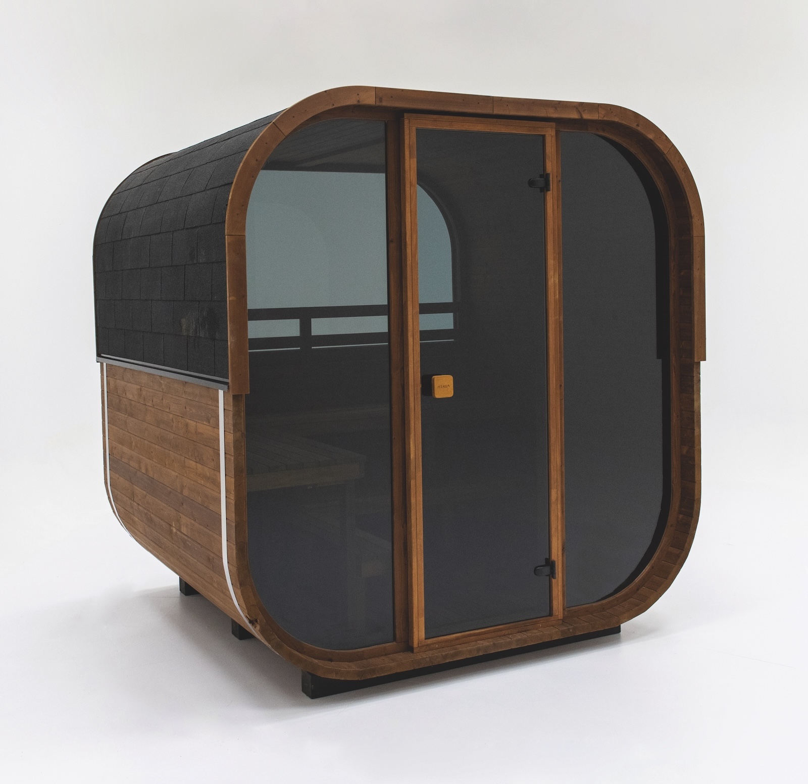 Hekla Cube 250 Außensauna Würfelsauna aus Thermo-Fichte 250 x 235 x 225 cm