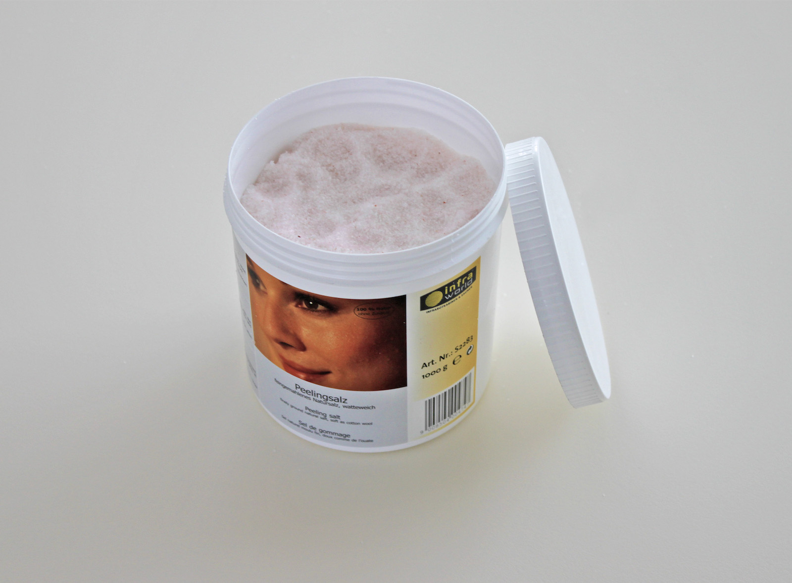 Infraworld Salzpeeling 1 kg Dose Körperpeeling ohne Zusätze S2283