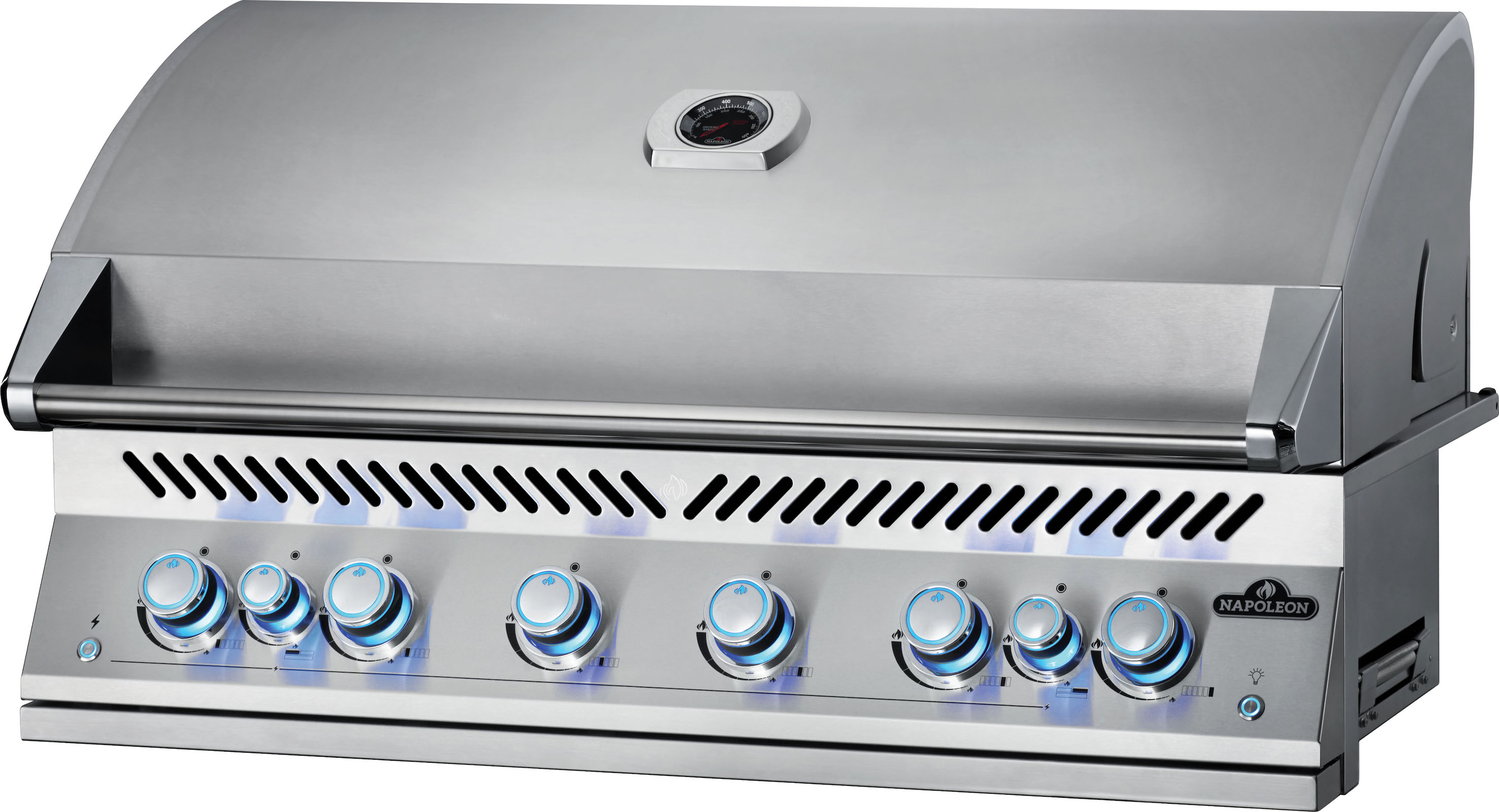 Napoleon BIG44 Einbau-Gasgrill 700 Series Built In 44" Edelstahl inkl. Drehspieß 31,6 kW 8 Brenner